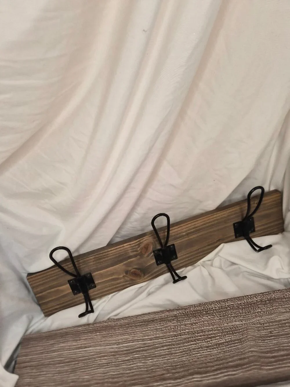 RL Homestyles Rustic Entryway Set: Floating Shelf & 3-Hook Coat Rack